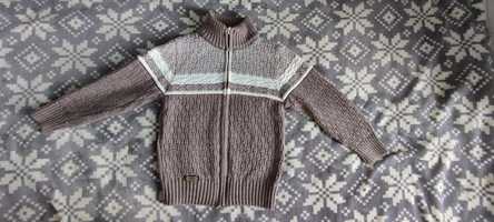 Дитячий теплий светр в школу на блискавці кофта на 6-8 років