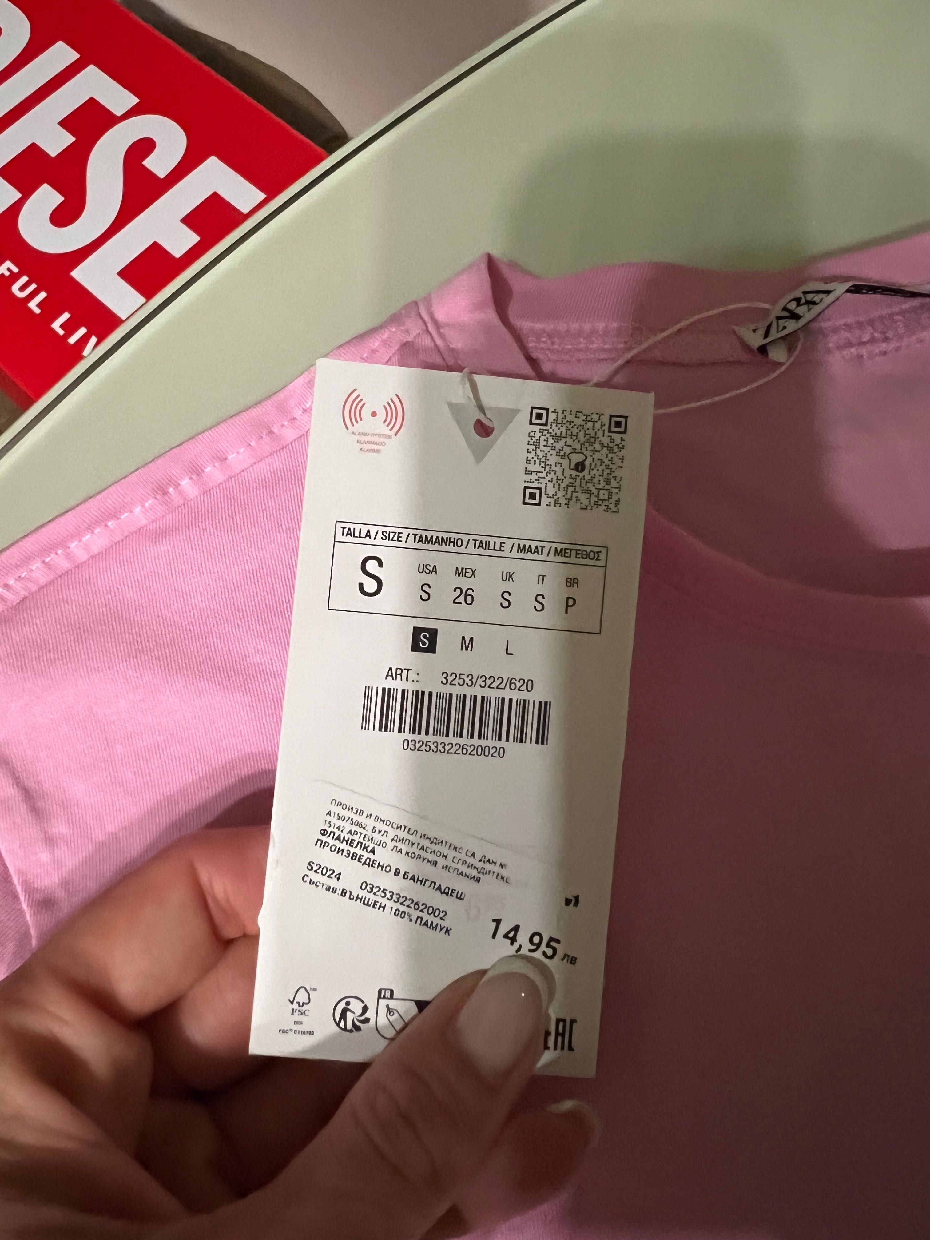 Новая футболка Zara размер S, M, L