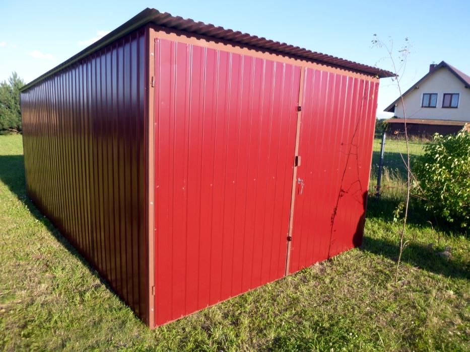 Garaż blaszany Blaszak budowa Białystok GARAŻE BLASZAKI 3x5 na BUDOWĘ