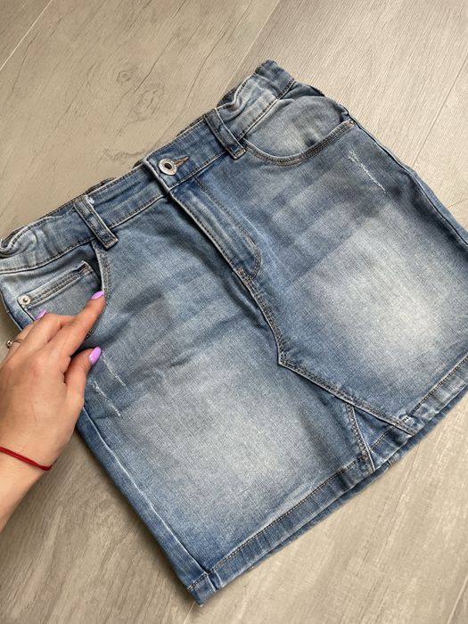 Джинсова спідниця, юбка на ріст 146 та 158