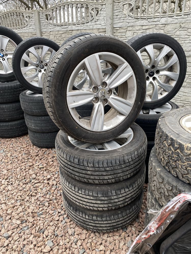 Комплект легкосплавних дисків 5;108 225/55 r18 ,з новою резиною