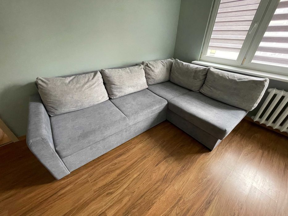 Narożnik z funkcją spania / Sofa narożna rozkładana z pojemnikiem!