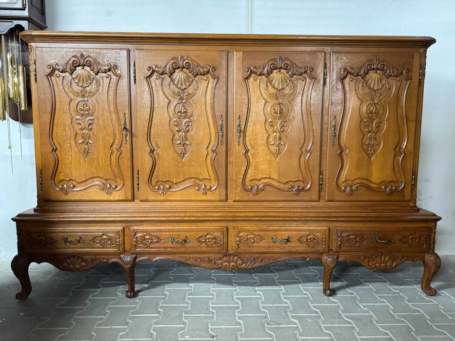 Kredens drewniany Ludwik szafka dębowa