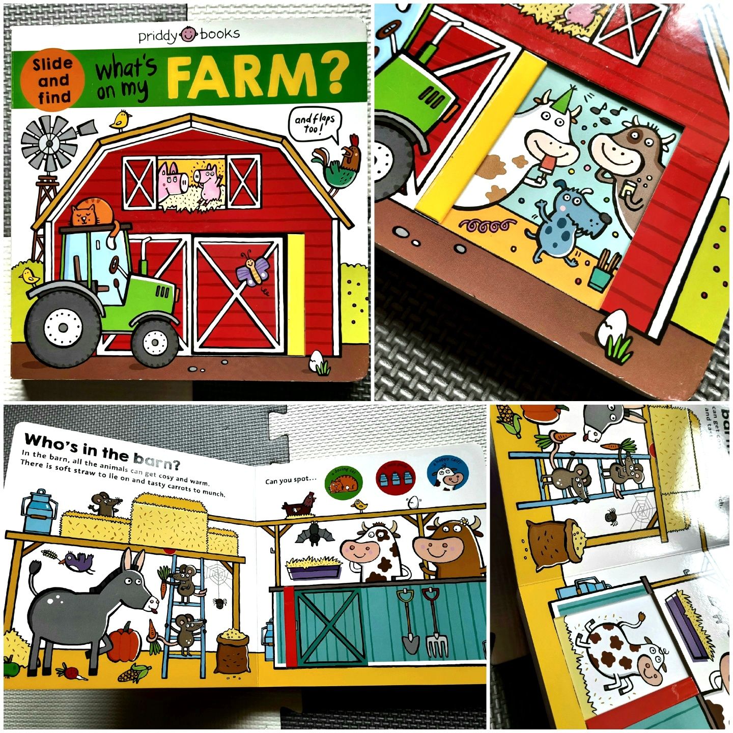 NOWA What's on my farm? książeczka po angielsku z okienkami ruchome