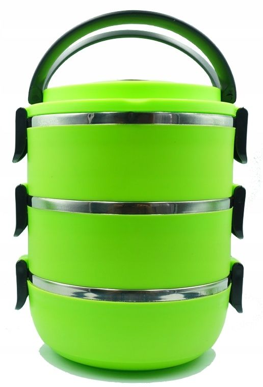 menażka obiadowa pojemnik termiczny lunch box trojak stal pp 3x500ml /