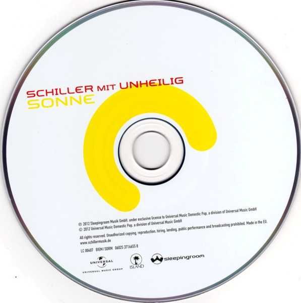 Schiller Mit Unheilig – Sonne CD