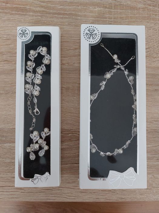 Zestaw biżuterii ślubnej