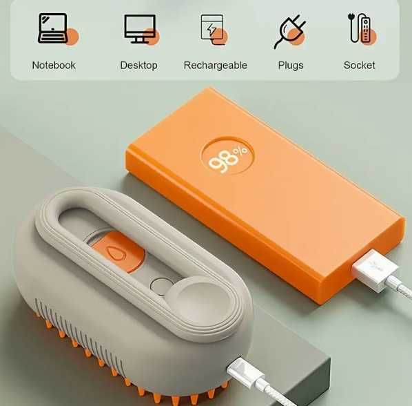 Escova massajadora gatos e cães