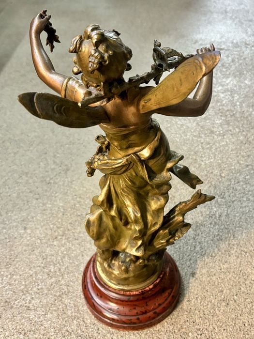 Wyjątkowa Duża Rzeźba Figura Nimfa Leśna Louis Moreau Francja XIX wiek