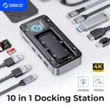Док станция USB -C Hub Orico DPM2 P9 -V1 10-in-1  HDMI 4K60Hz