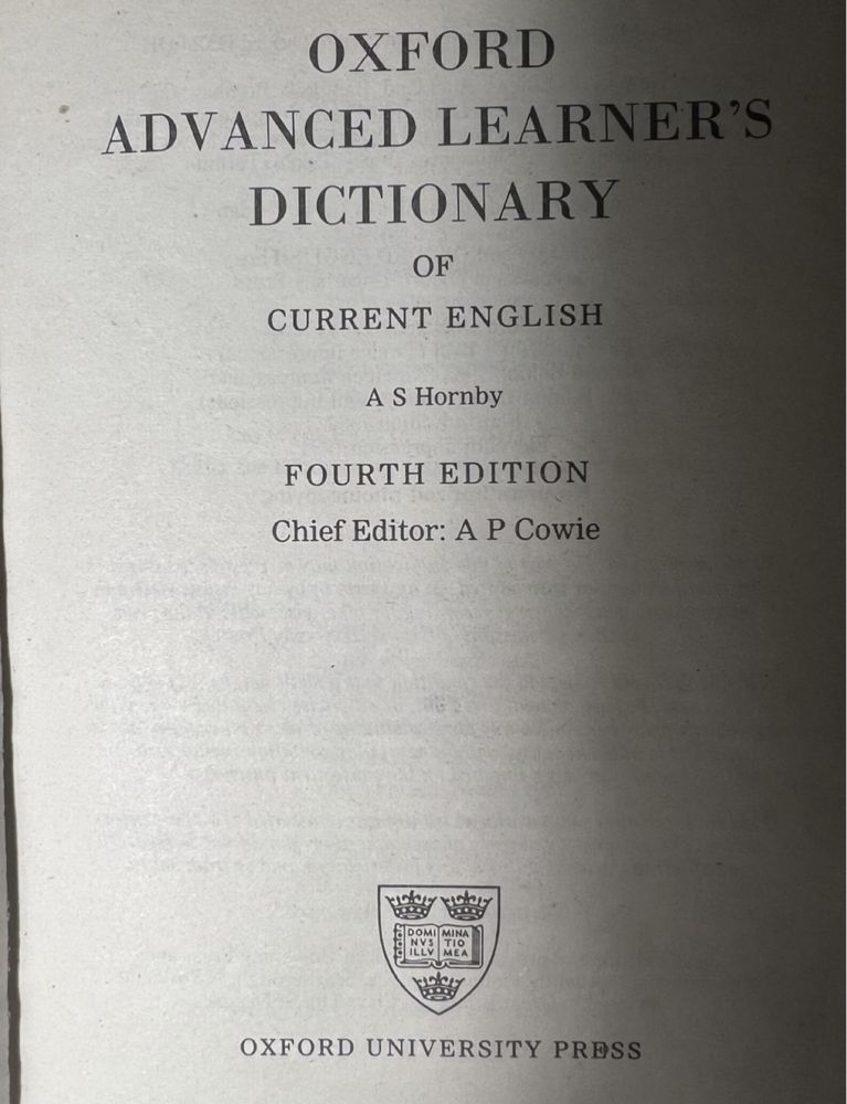 Тлумачний словник англійської мови  Oxford