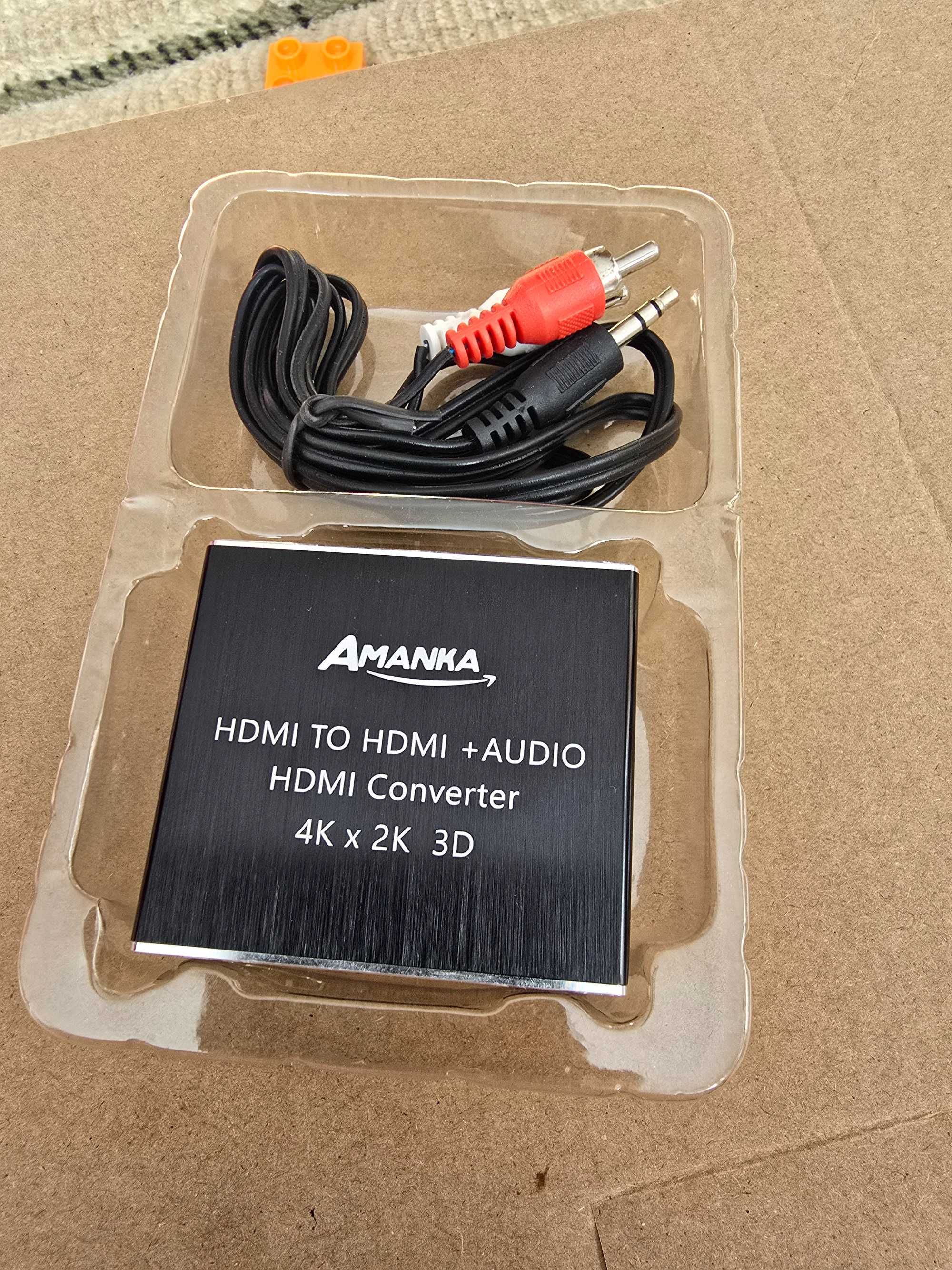 Konwerter Ekstraktor Audio HDMI 4K Snxiwth SPDIF Toslink Jack3.5mm 5.1