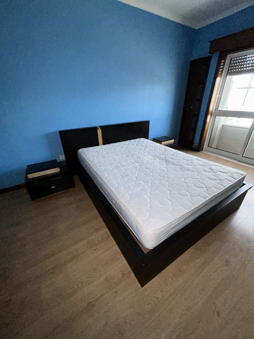 Mobília quarto casal madeira preta