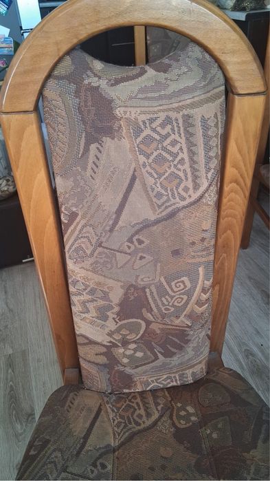 Krzesła 6 szt komplet zestaw krzeseł brazowych do stolu