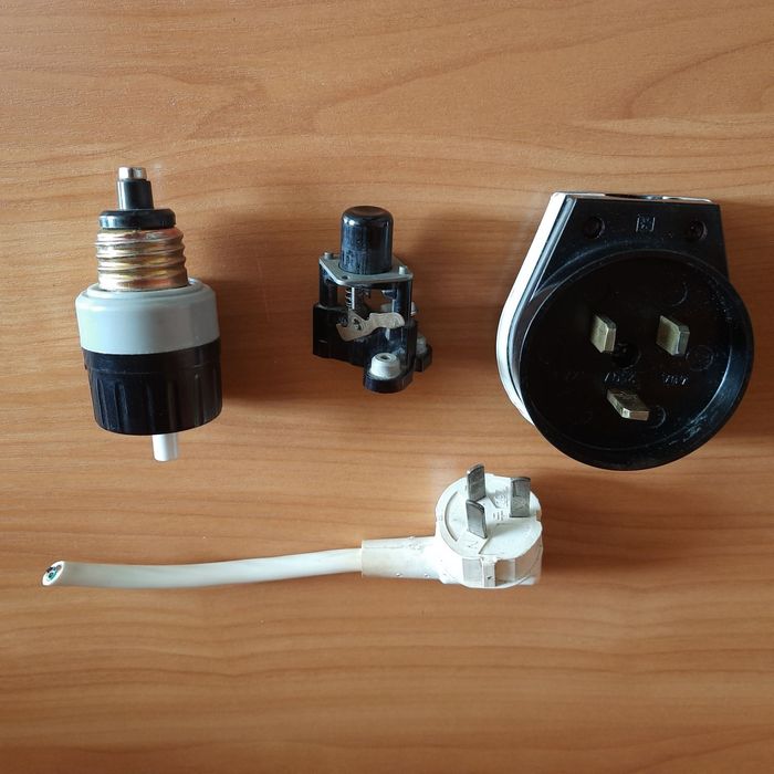 Электро вилки, пробки, кнопки