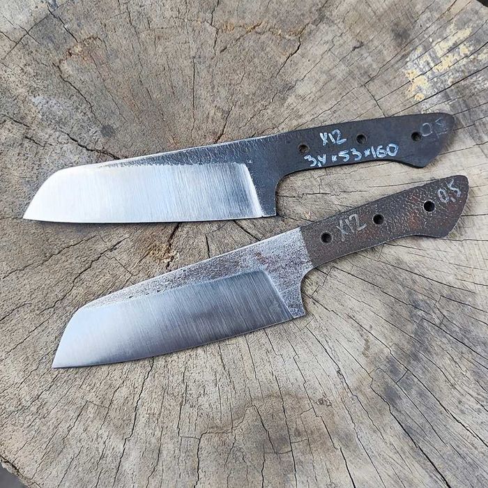 Клинки для сербского ножа, закалка, слесарка.