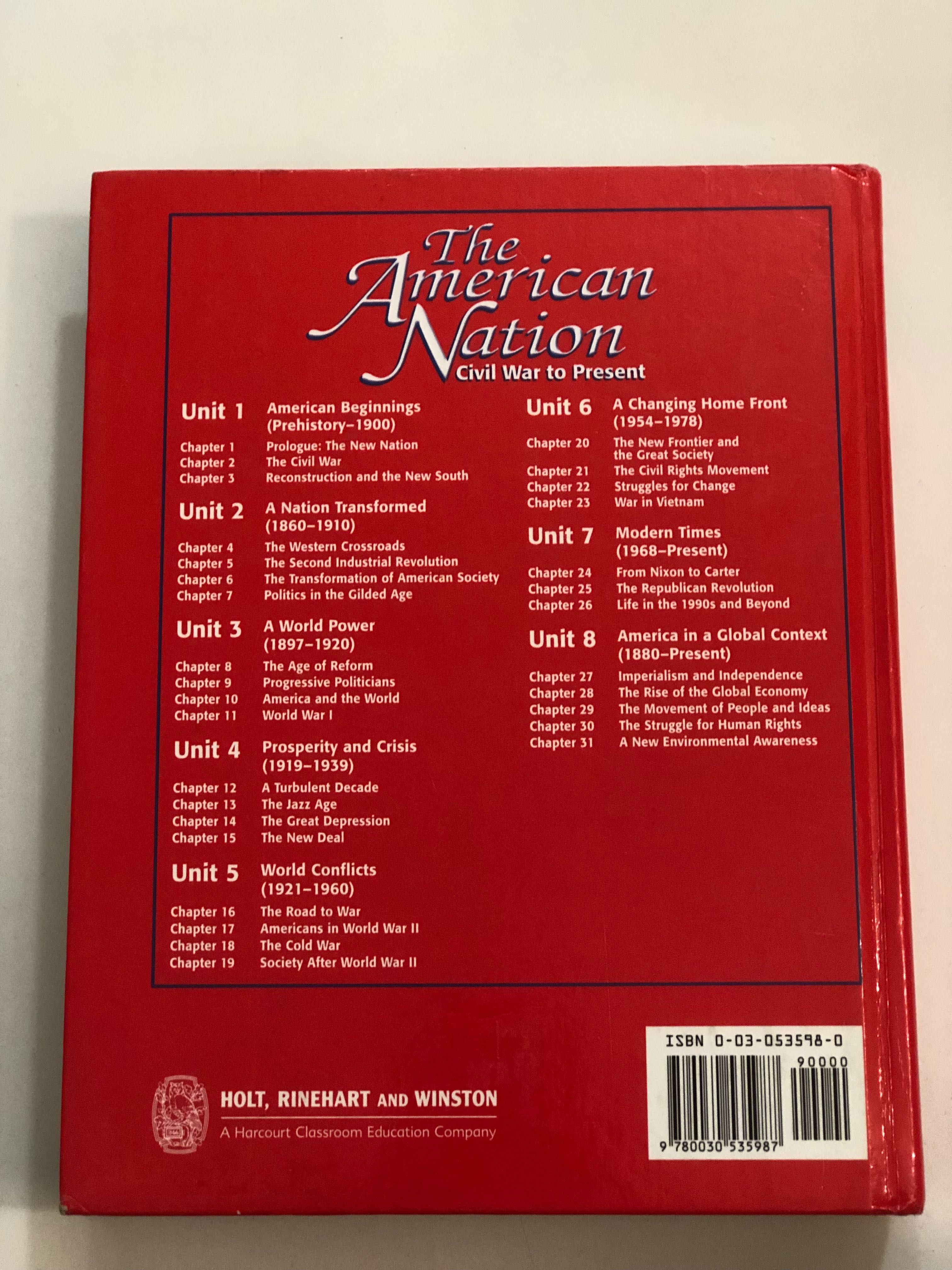 Книга підручник Історія США The American Nation