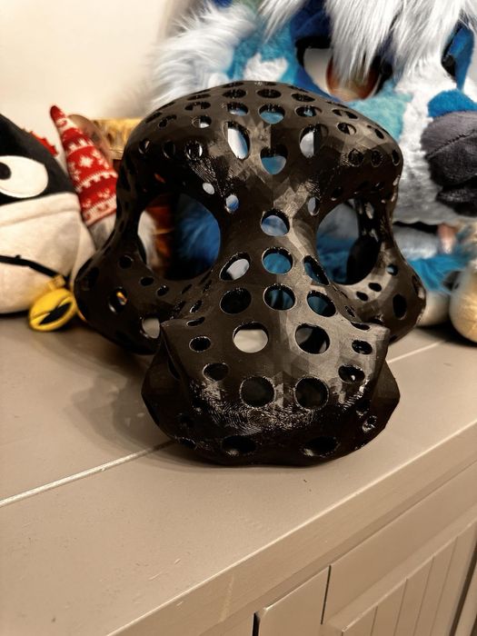 Maska Cosplay Fursuit Fury Dino 3D