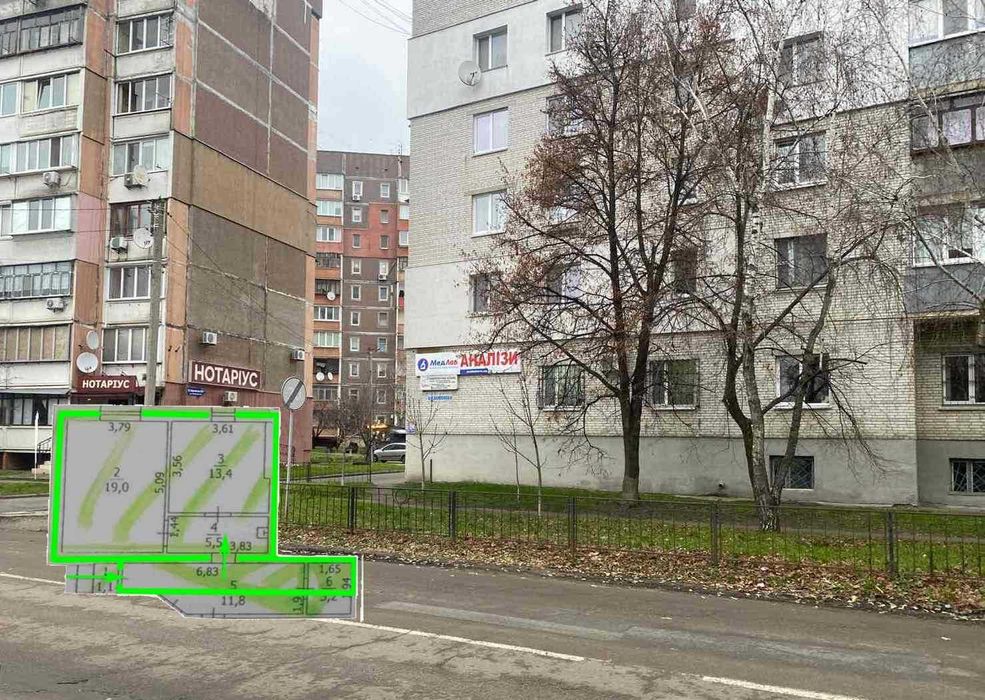 Оренда приміщення 49,6м2. Шевченка,4. Під стоматологію можна