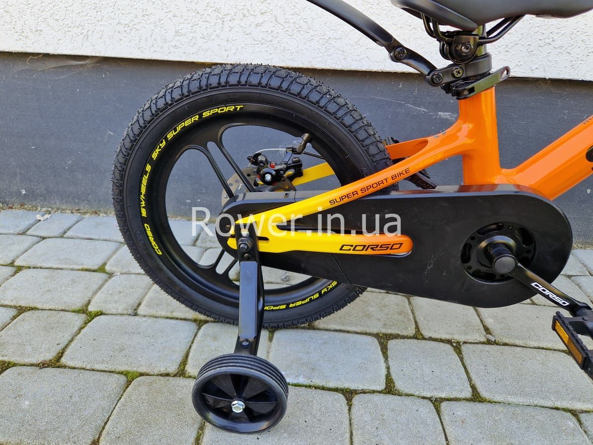 Дитячий магнієвий велосипед для 4-6 років Corso SKY SK-16920 16 orange