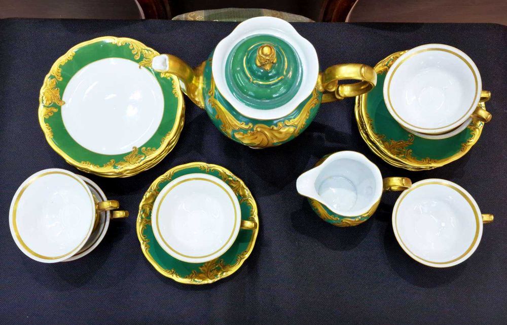 Serwis Wawel Złoty Liść Fryderyka szmaragdowy