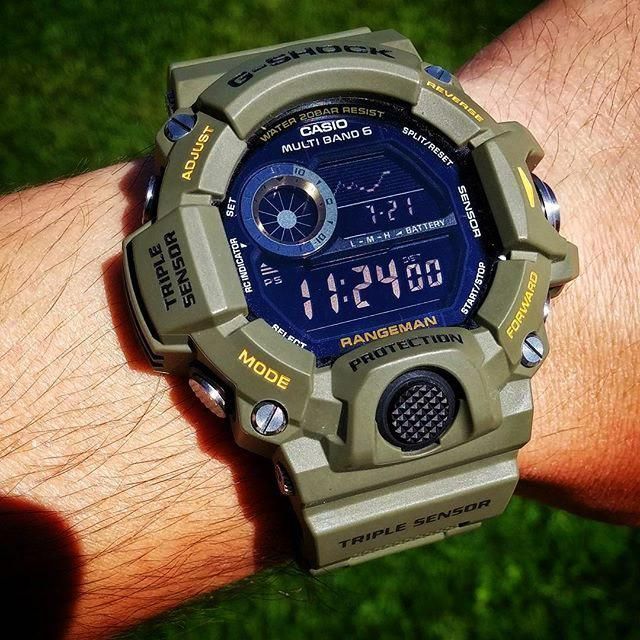 Мужские часы Casio GW-9400-3ER! Оригинал! Фирменная гарантия 2 года!