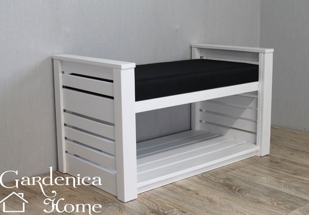 Ławka ławeczka siedzisko tapicerowane półka na buty do przed