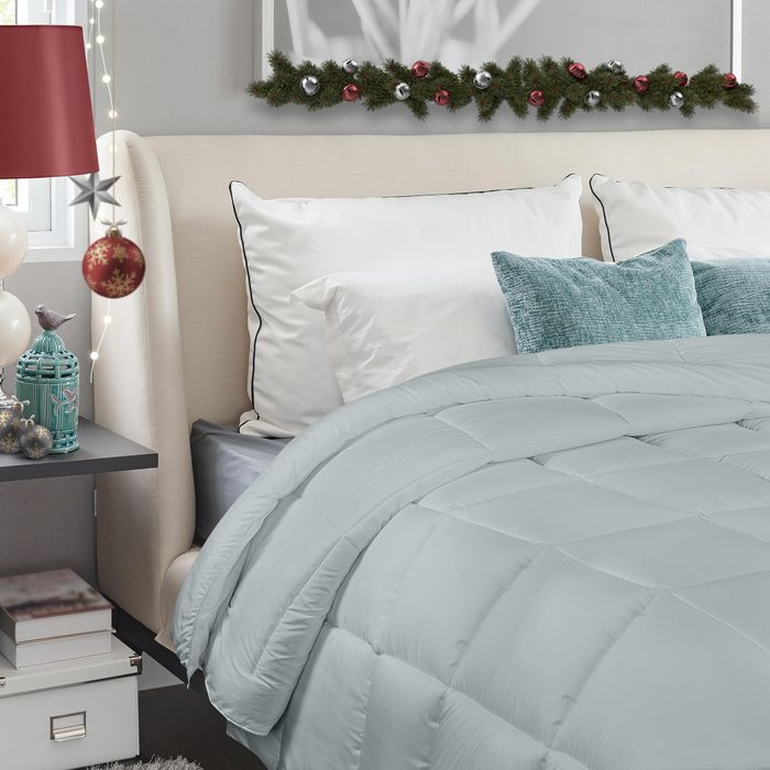 Utopia Bedding Kołdra Całoroczna 200 g/m² Lekka 135x200 cm Szara