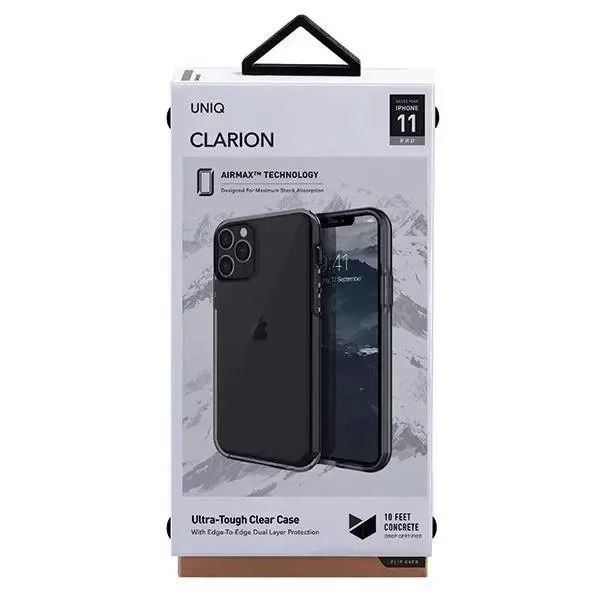 uniq pour clarion iphone 11 pro noir / fumée de vapeur