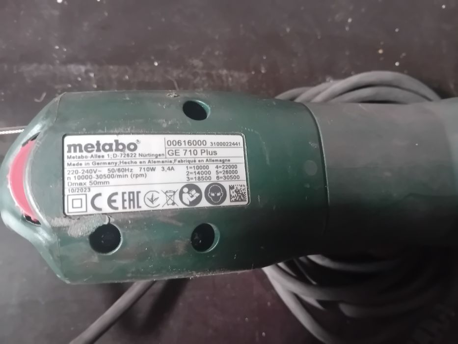 Rectificador de interiores / Rebolo Metabo. Usado,