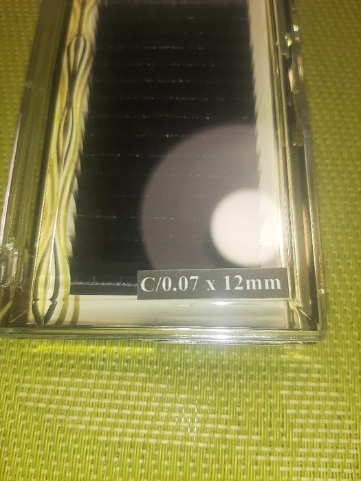 Вії для нарощування Lovely вигин С 12 мм