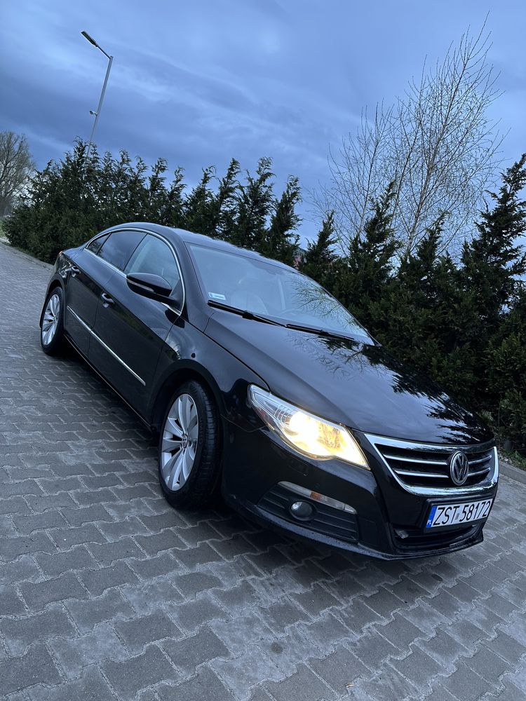 Volkswagen Passat CC czarny jasne skóry navi klima diesel 170KM dsg