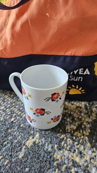 Kubek ceramiczny Lubiana kwiaty