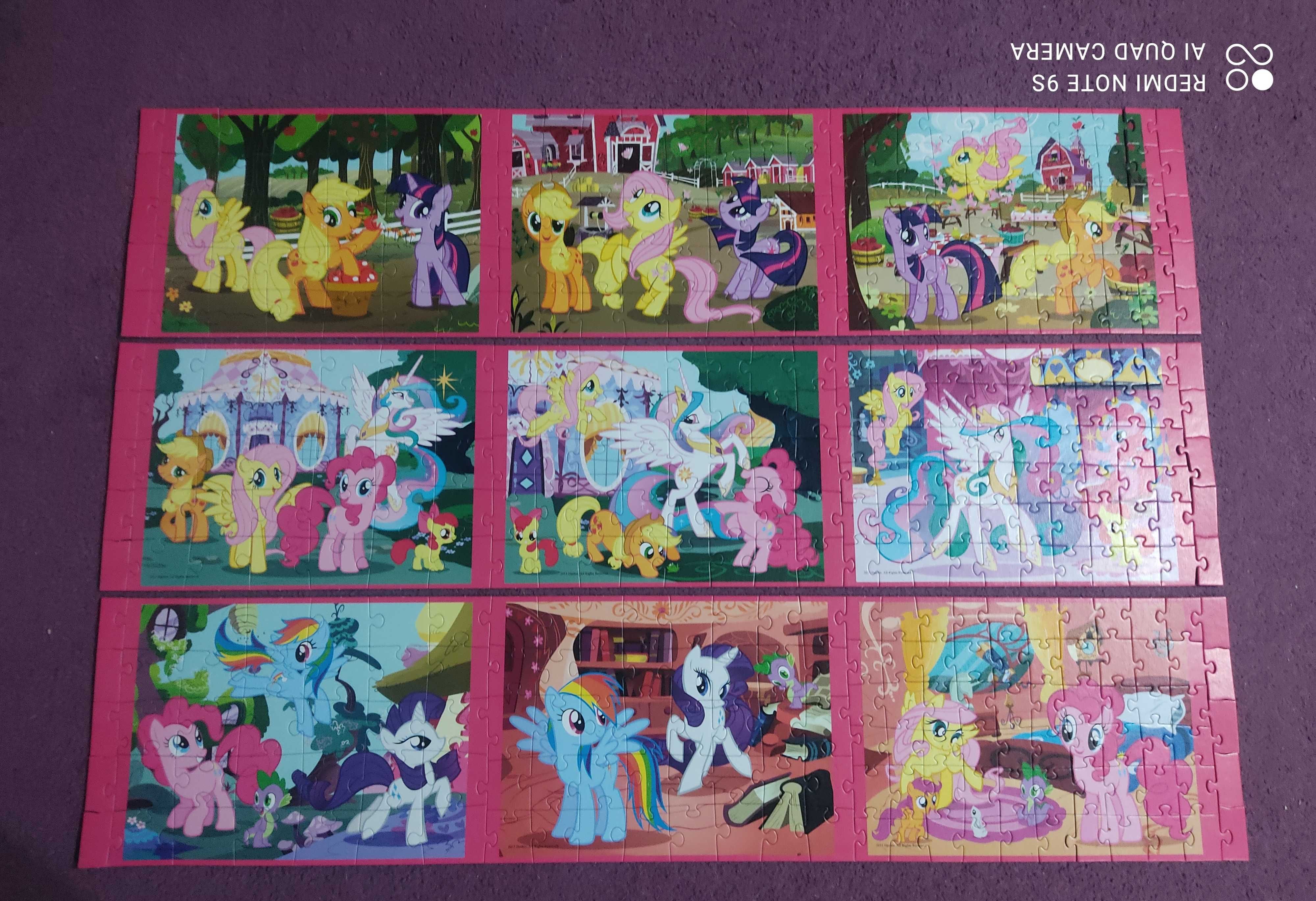 Mega puzzle 9 obrazków 420 el My Little Pony Trefl kompletne