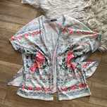 bershka kimono letnie plażowe pareo ponczo narzutka boho s wakacje