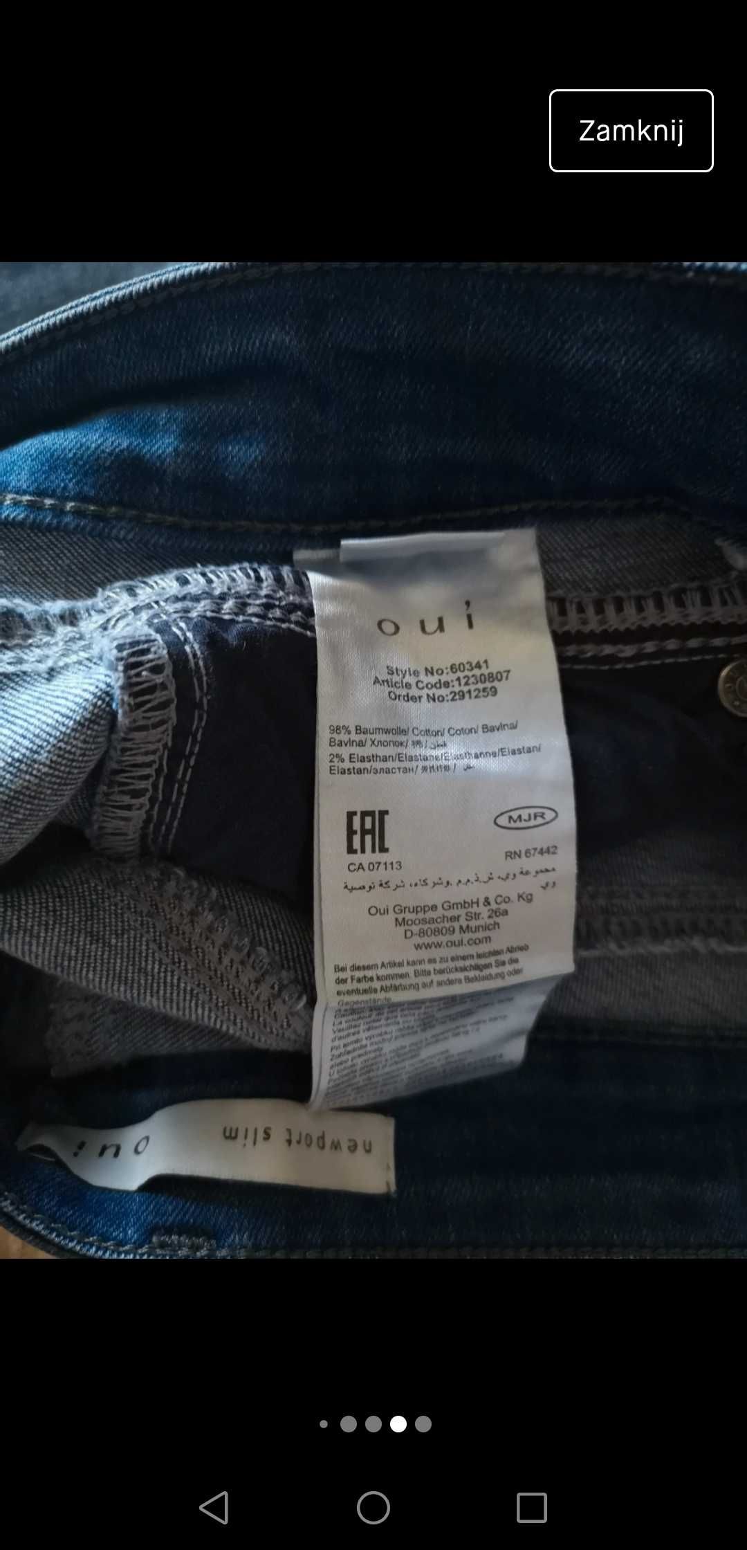 Spodnie jeansowe OUI 36/38