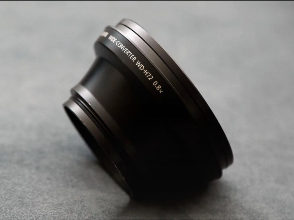 Lente Canon wd-h72 conversora grande angular 72 mm 0,8x