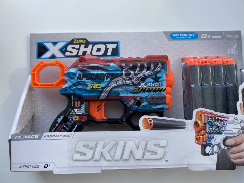 Скорострельный бластер X-Shot Skins Menace Game Over (36515B)