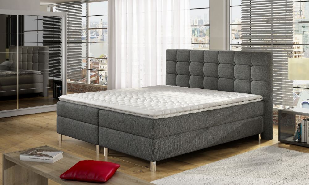 Nowoczesne łóżko kontynentalne,sypialnia VIRGO-Producent wysoka jakość