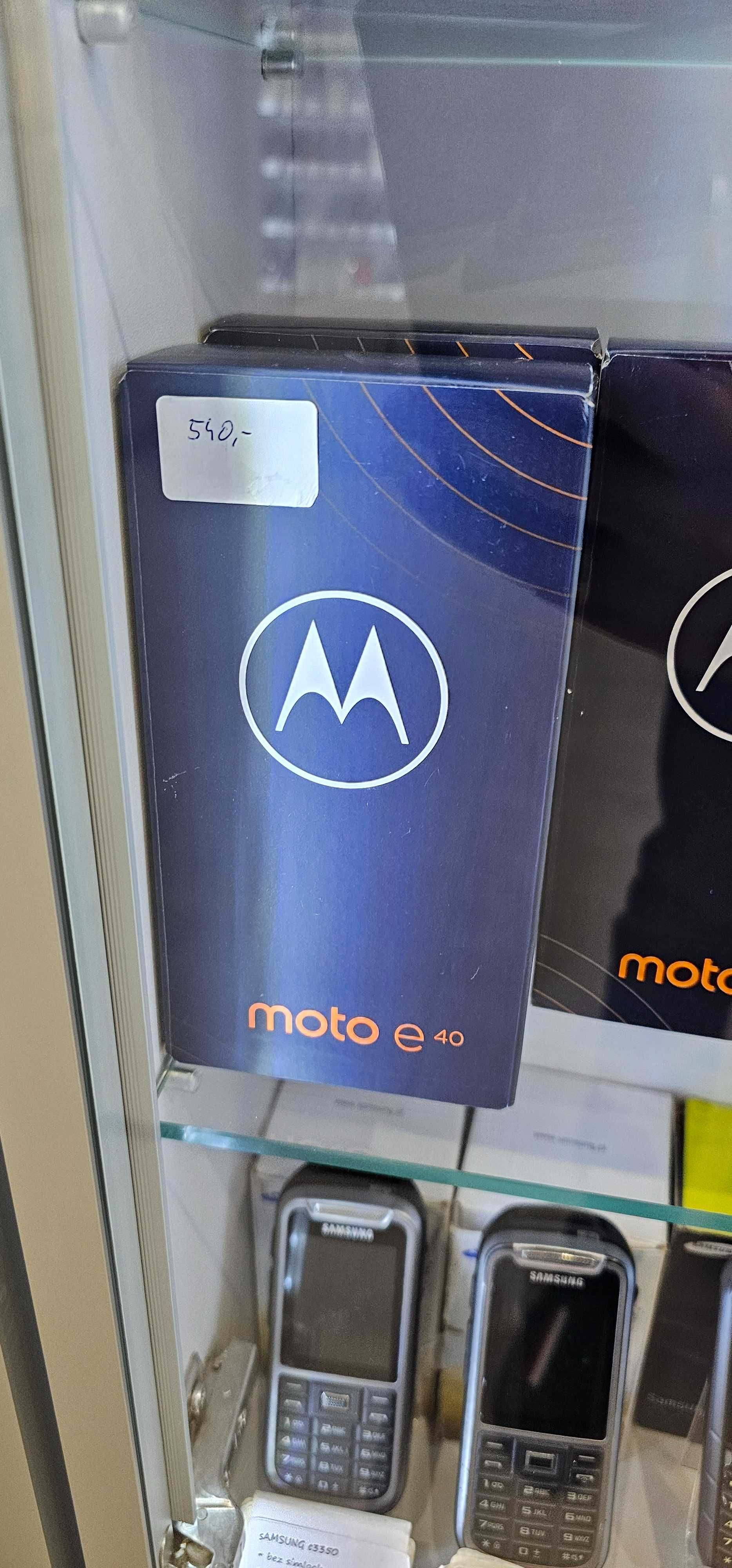 Nowa Motorola E40 komplet, gwarancja, sklep fv23%