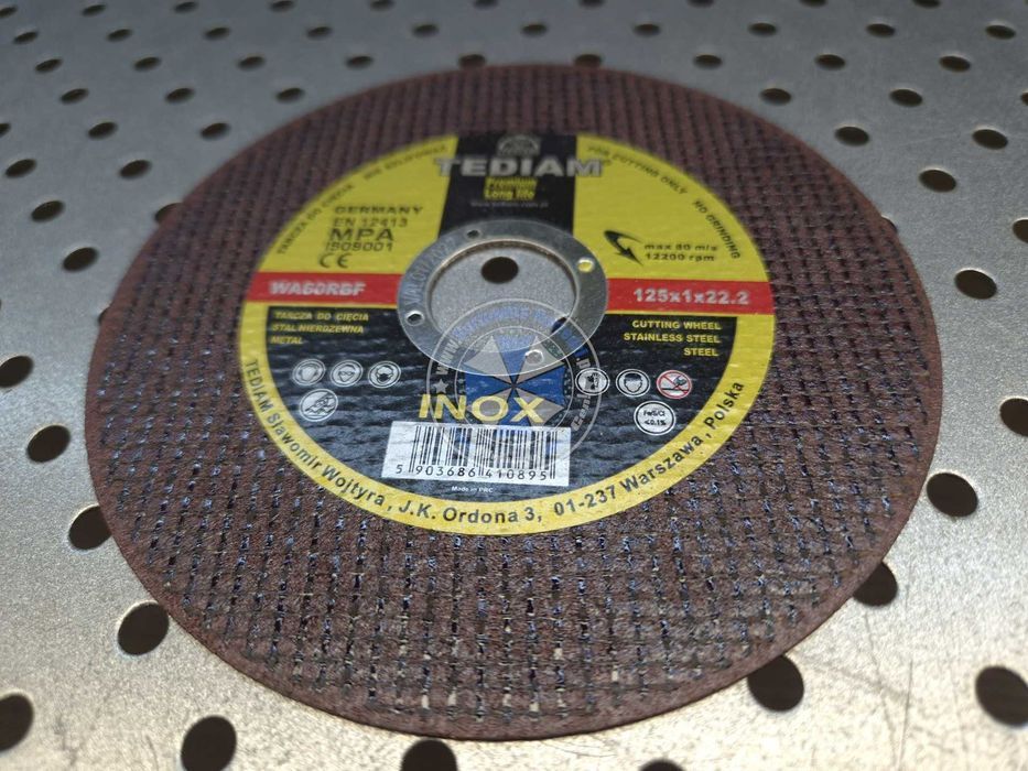 20 x tarcza do cięcia metalu 125x1,0mm tarcza do metalu INOX 125mm 1mm