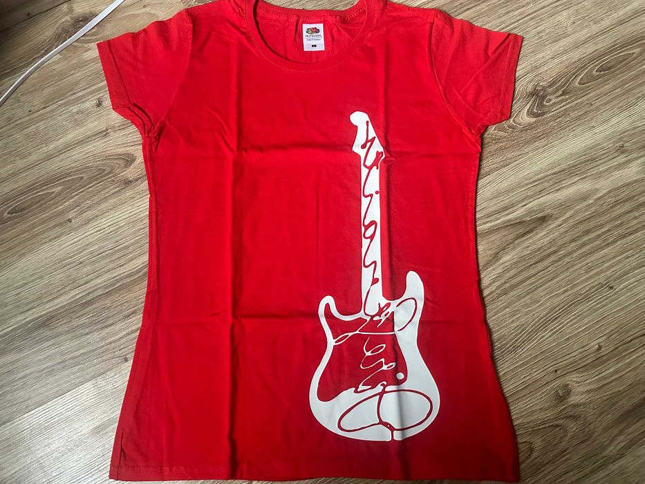 Bawełniana KOSZULKA T-SHIRT z nadrukiem DIRE STRAITS *nowa* L