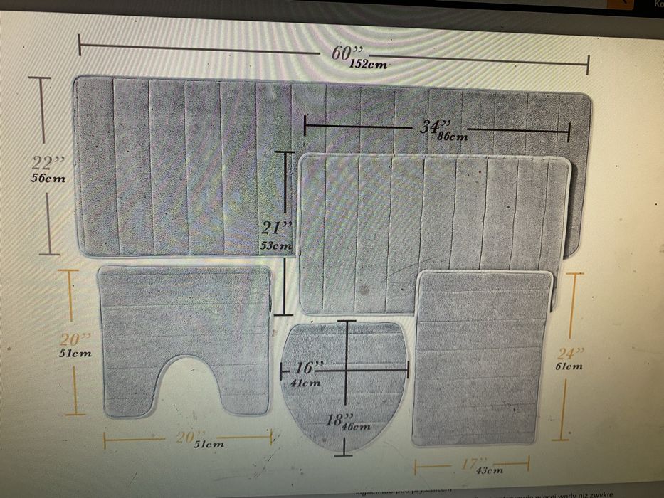 Dywaniki komplet maty