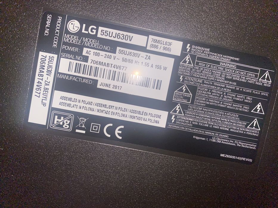 Vendo TV LG Ultra HD 4K 55”