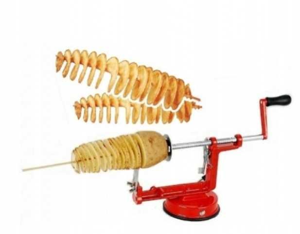 MASZYNKA DO ZAKRĘCONYCH Chipsów Ziemniaków Ręczna Zakręcona Frytka
