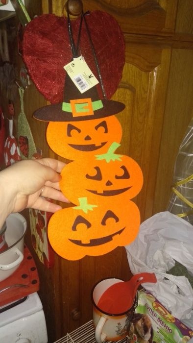 Halloween игровые тыква браслет и фетр декор хэллоуин
