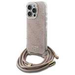 Guess GUHCP16LHC4SEP iPhone 16 Pro 6.3" różowy/pink hardcase Crossbody