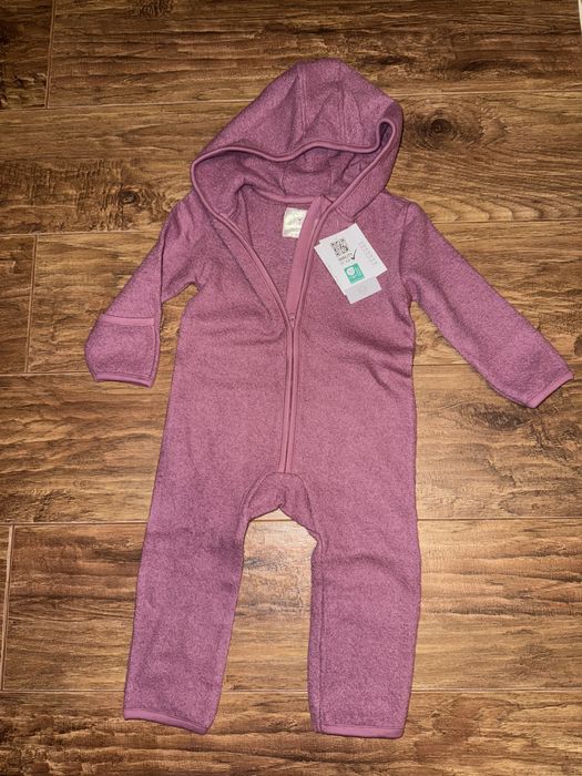 Nowy kombinezon z wełny merino 74/80