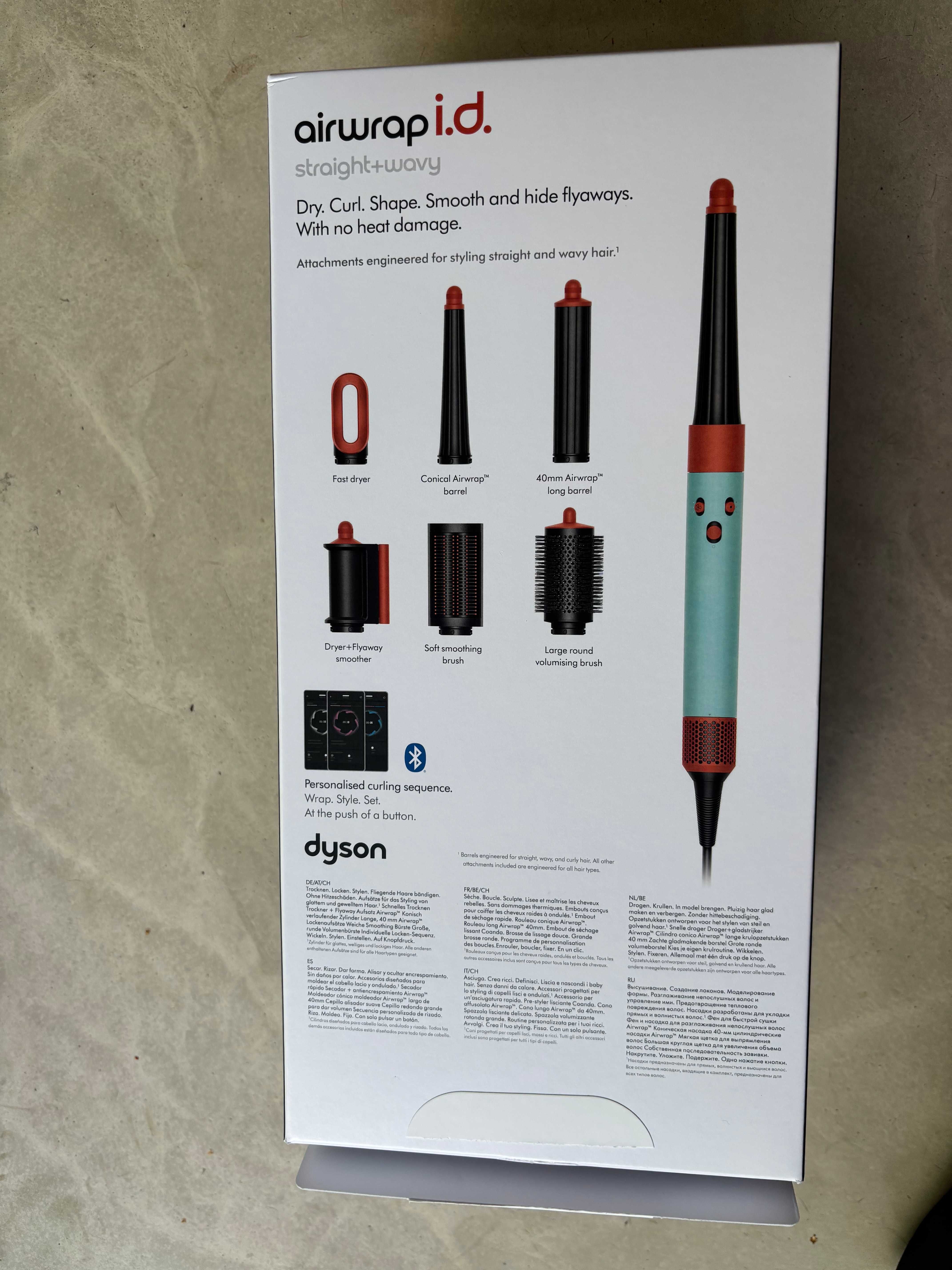 Oryginał kufer etuipodróżne Dyson Airwrap i.d.+6 końcówek BEZ suszarki