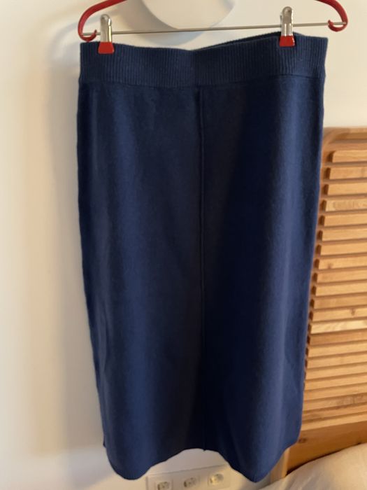 Saia Massimo Dutti Lã e Caxemira